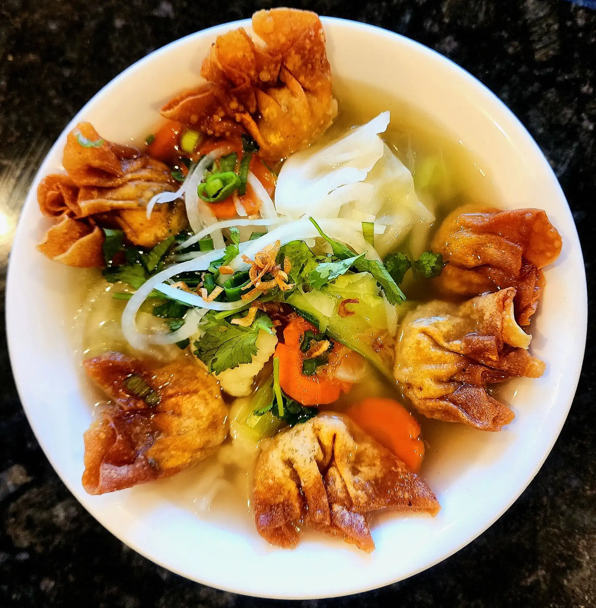 39. Veggie Wonton Noodle Soup