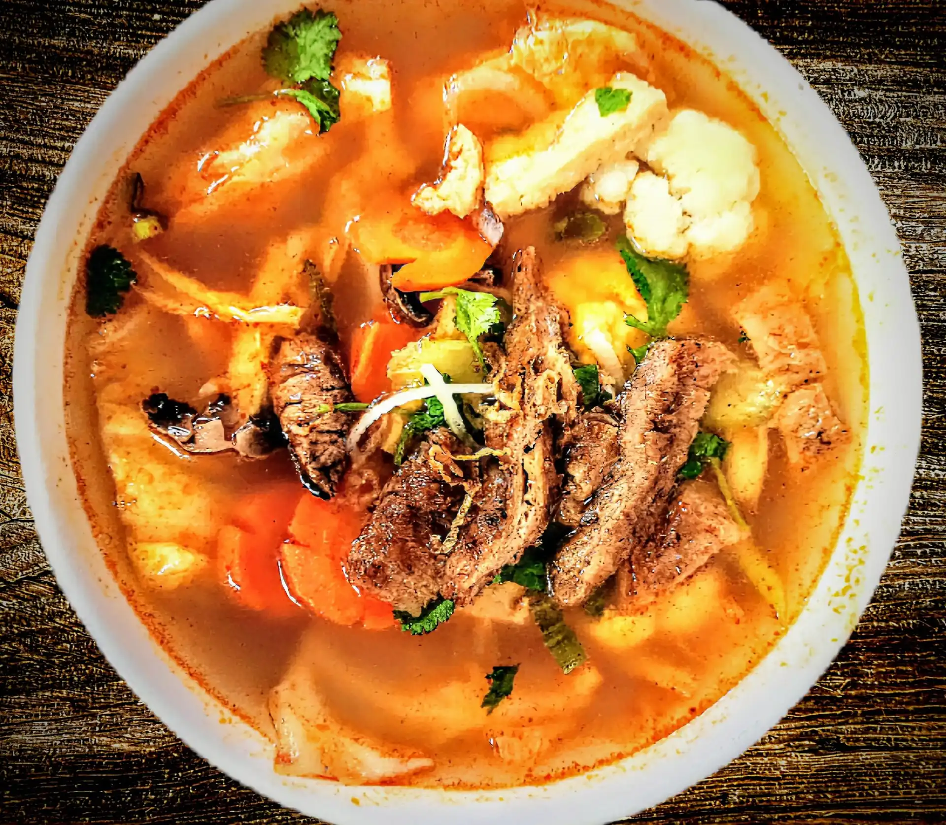 41. Veggie Spicy Noodle Soup